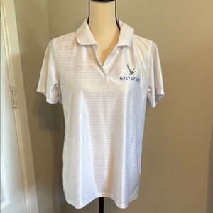 Antigua White Golf Polo Shirt